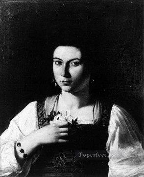  Caravaggio Obras - Retrato de una cortesana Caravaggio
